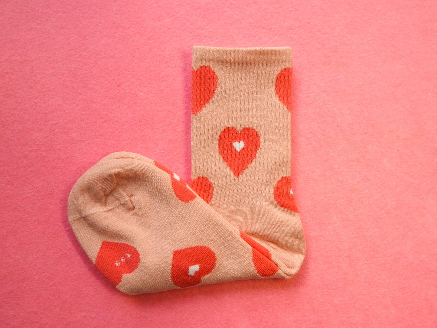 Calcetines Corazones rosas